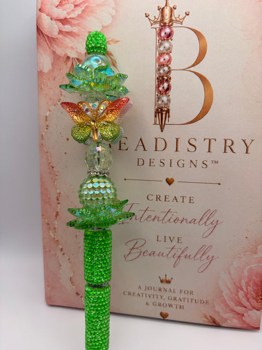 Emerald Butterfly Awakening — Statement Pen
