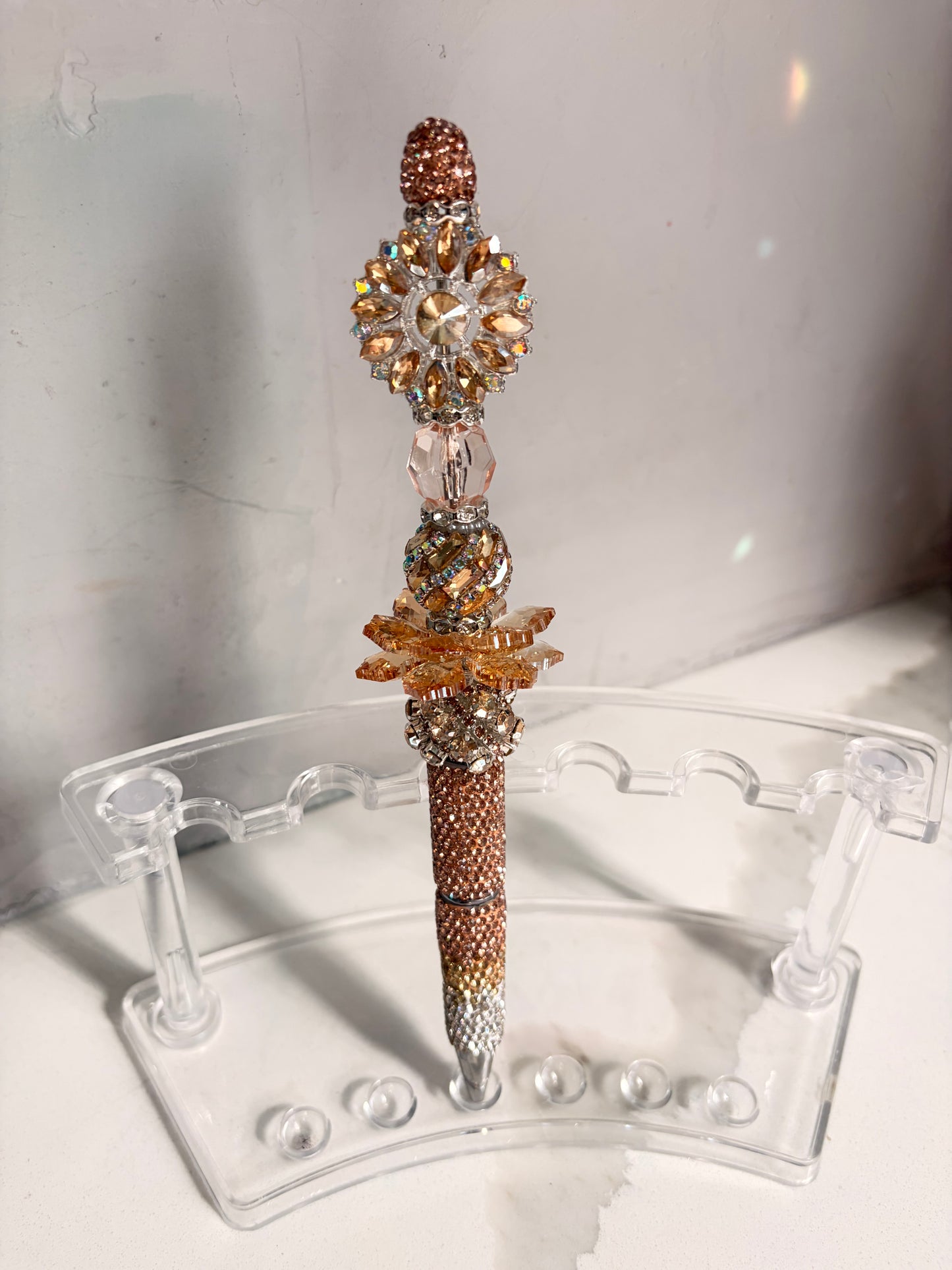 Radiant Bloom Champagne Reverie Statement Pen