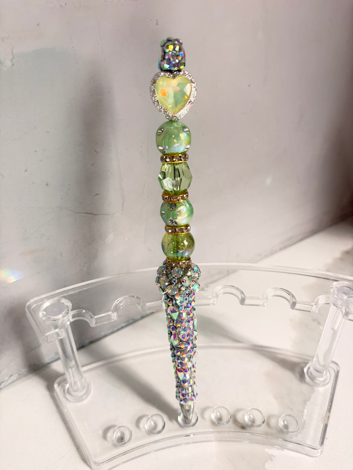 Gilded Envy Heart Statement Pen