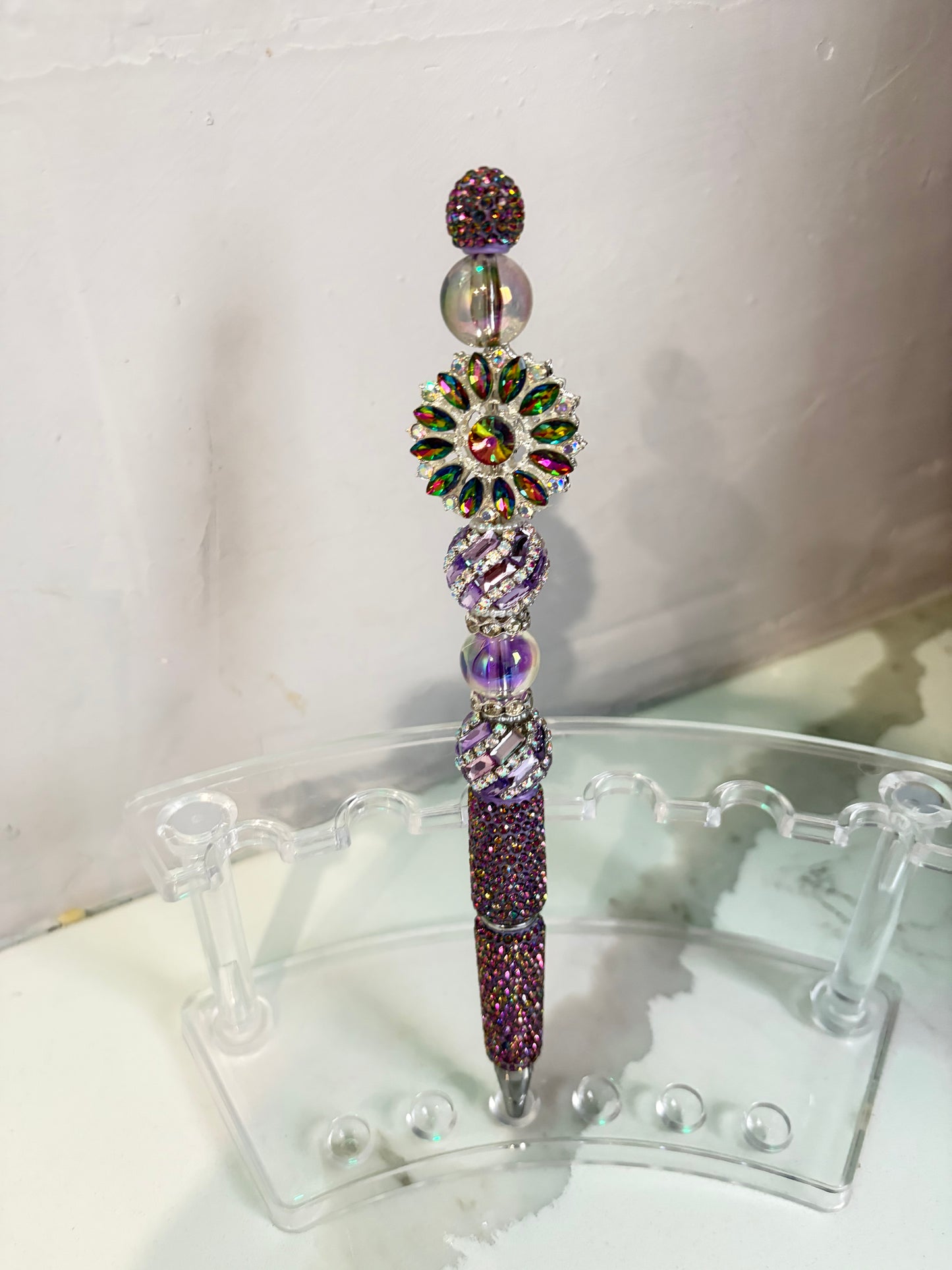 Violet Petal Brilliance Statement Pen