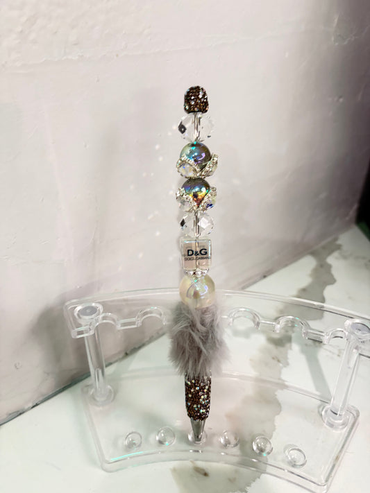 D&G Frosted Luxe Fur Pen