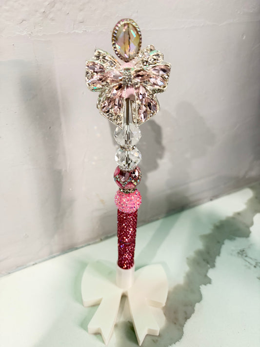 Rosé Halo Bow – Signature Luxe Bow Collection