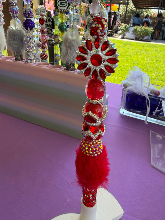 Radiant Bloom Collection | Scarlet Blossom Statement Pen