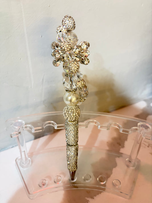 Cascading Rhinestone Bloom Pen