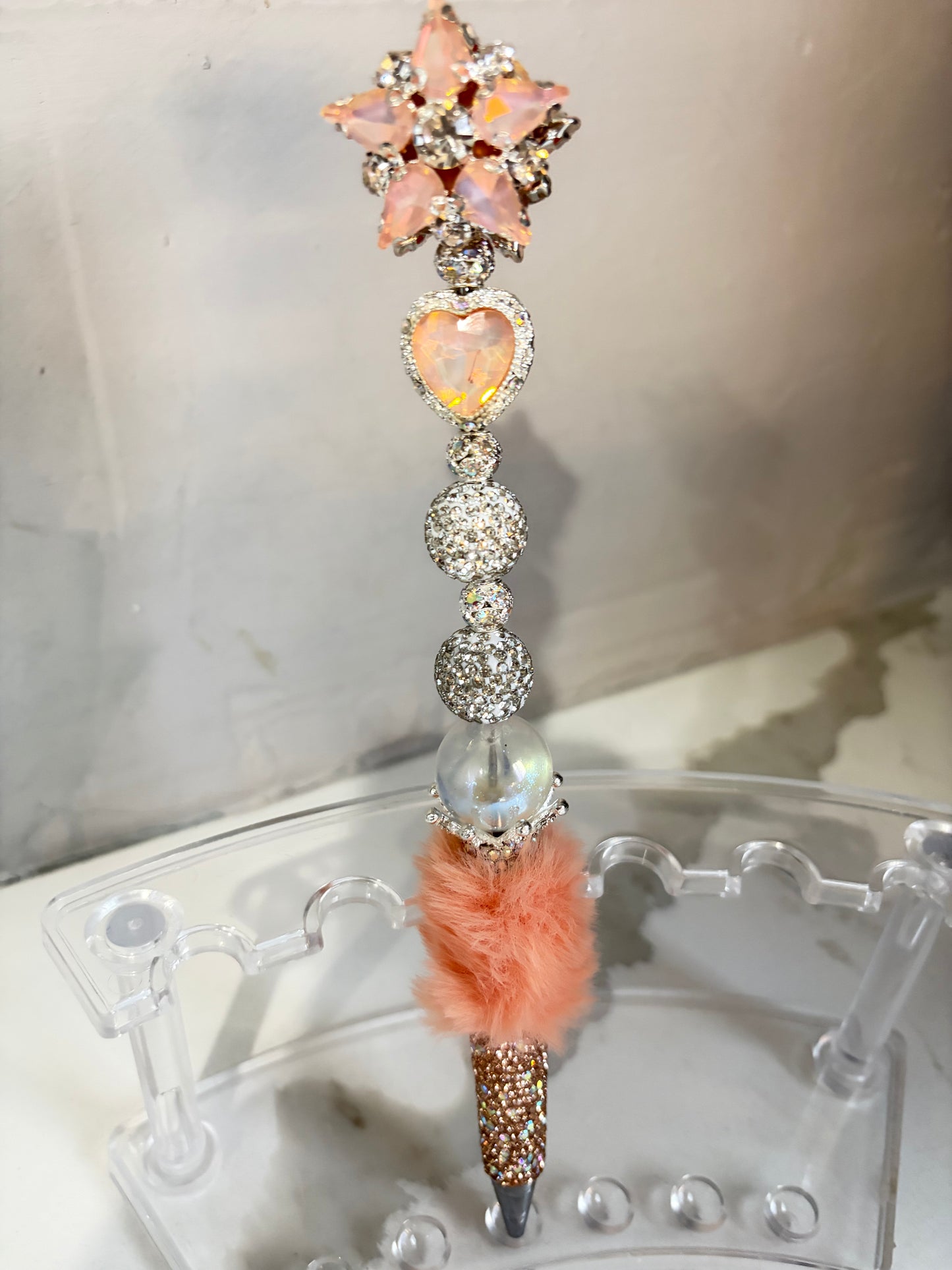 Peach Petal Plush Luxe Pen