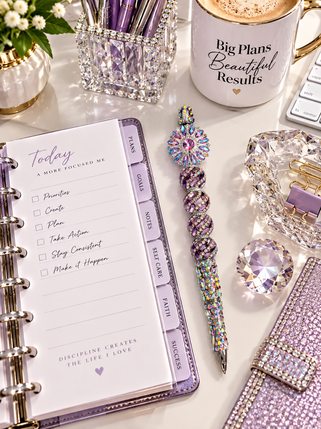 Radiant Bloom Prism Petal Statement Pen
