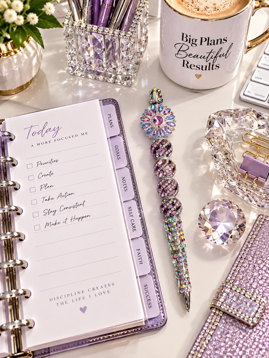 Radiant Bloom Prism Petal Statement Pen