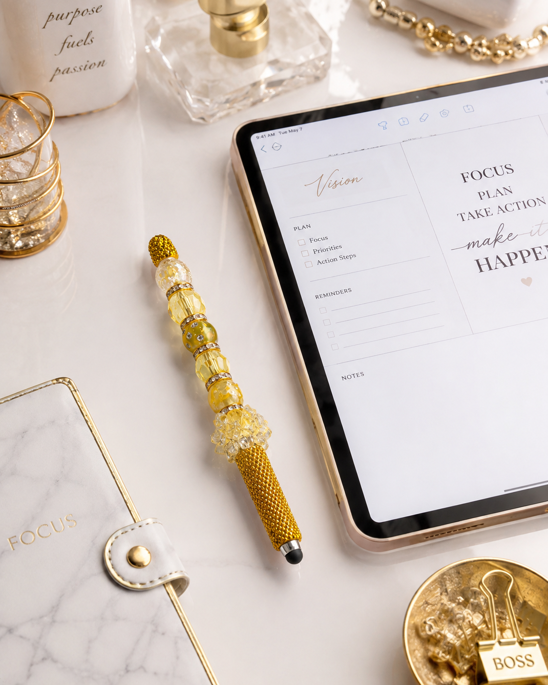 Gilded Daydream Luxe Stylus Pen