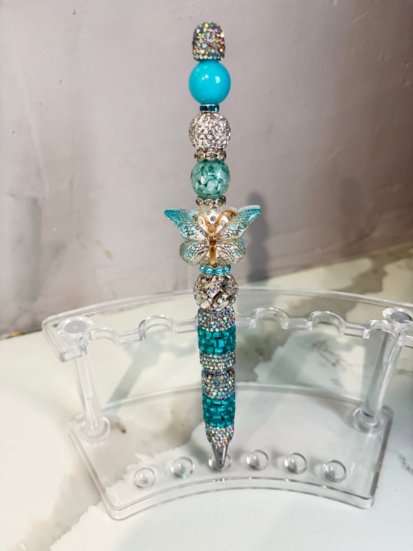 Azure Butterfly Metamorphosis Statement Pen
