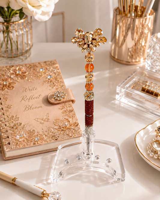 Gilded Firelight Statement Pen