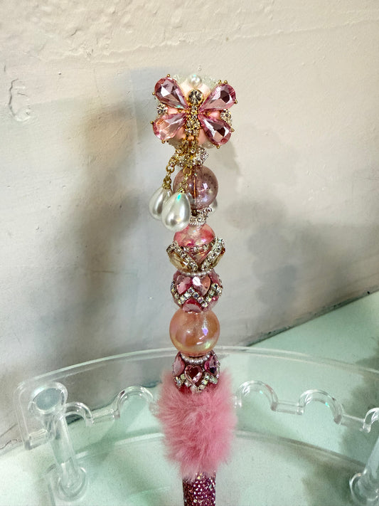 Blush Pearl Opulence Fur Luxe Pen