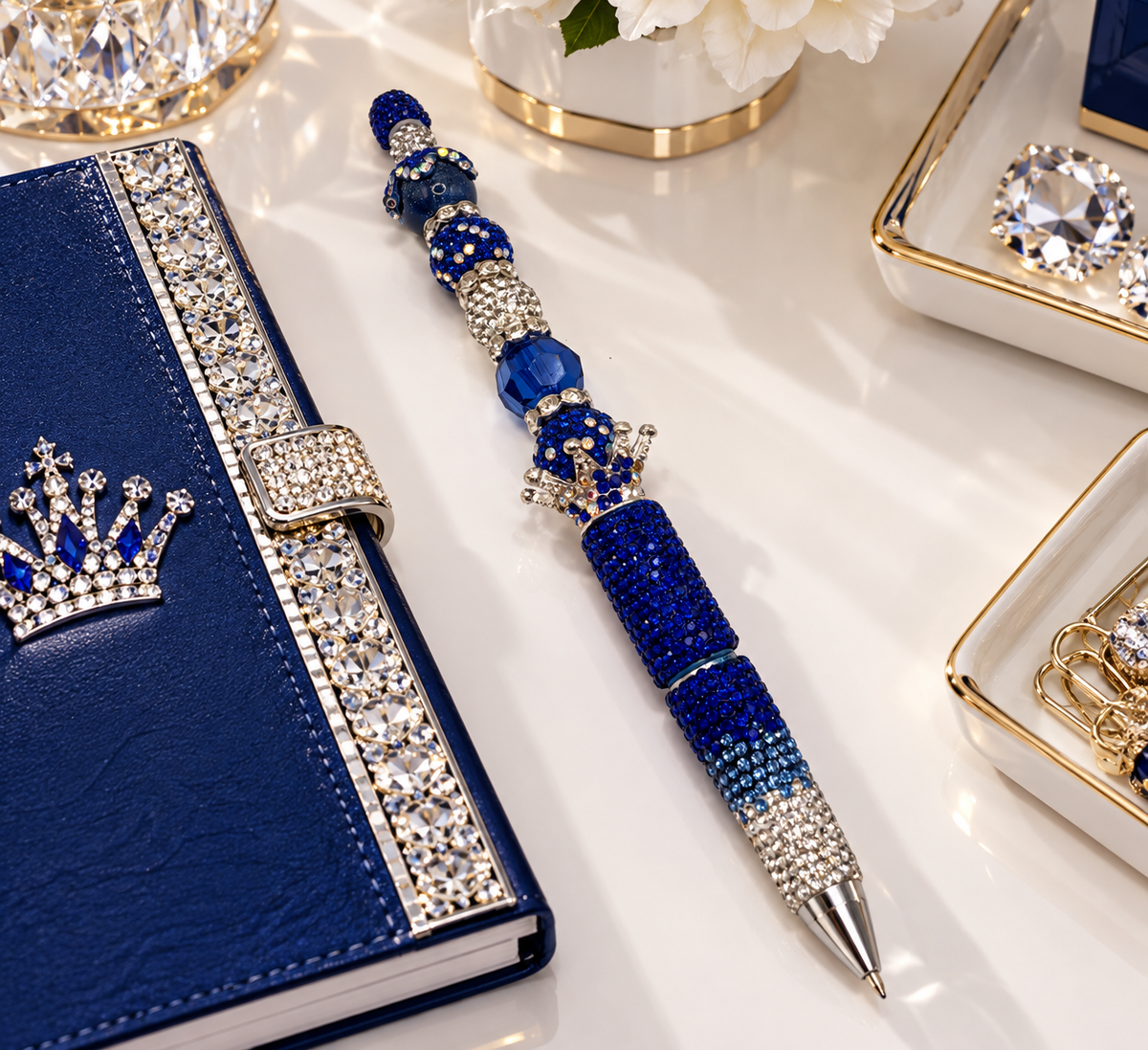 Sapphire Sovereign Crown Statement Pen