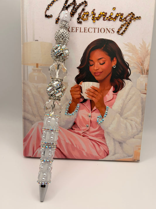 The Lumière Blanc Statement Pen
Crystal Lux Collection by Beadistry Designs