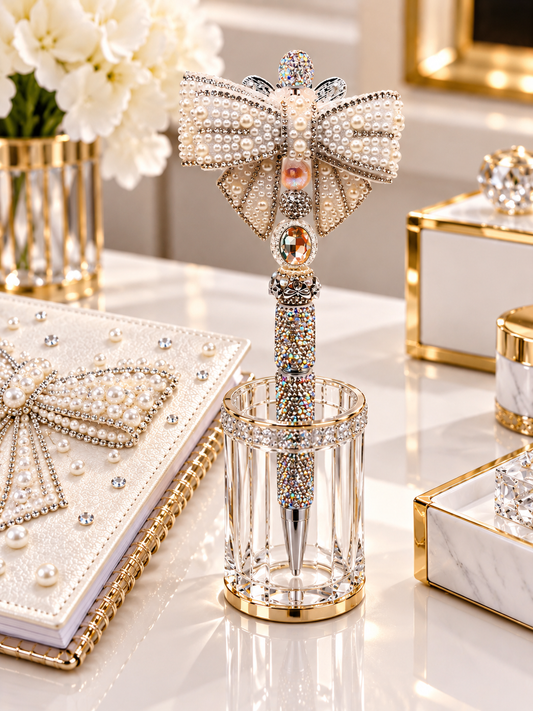 Signature Luxe Bow Pearl Étoile Pen