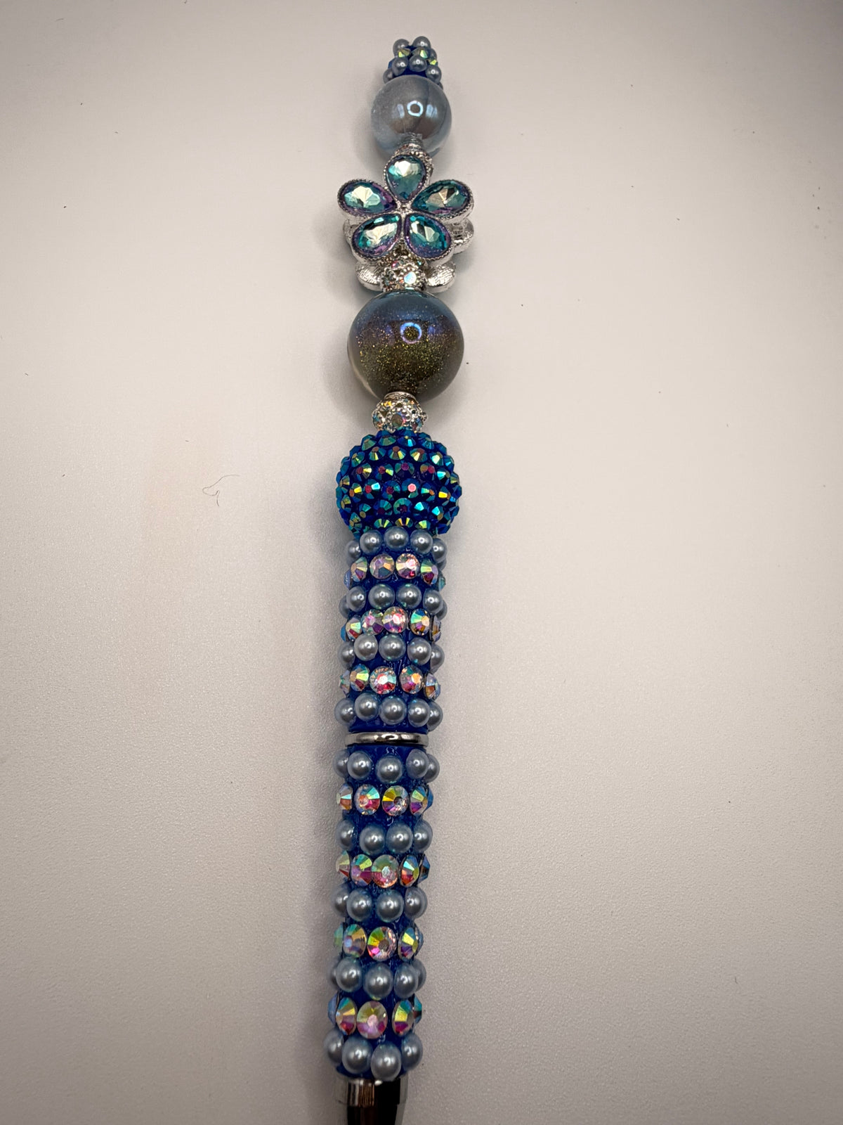 Solara Fleur Sapphire Pearl Enchantment Statement Pen