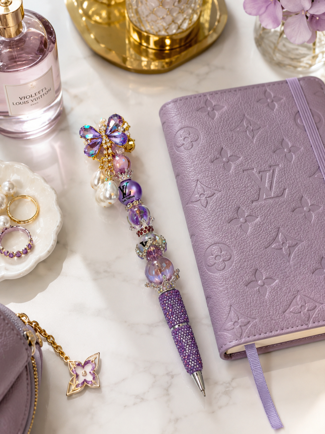 Amethyst Pearl Royale Designer Pen