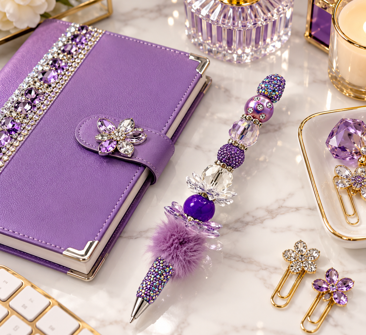 Violet Opulence Statement Pen