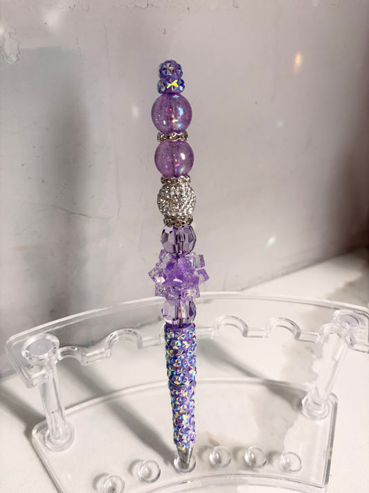 Violet Halo Sparkle Statement Pen