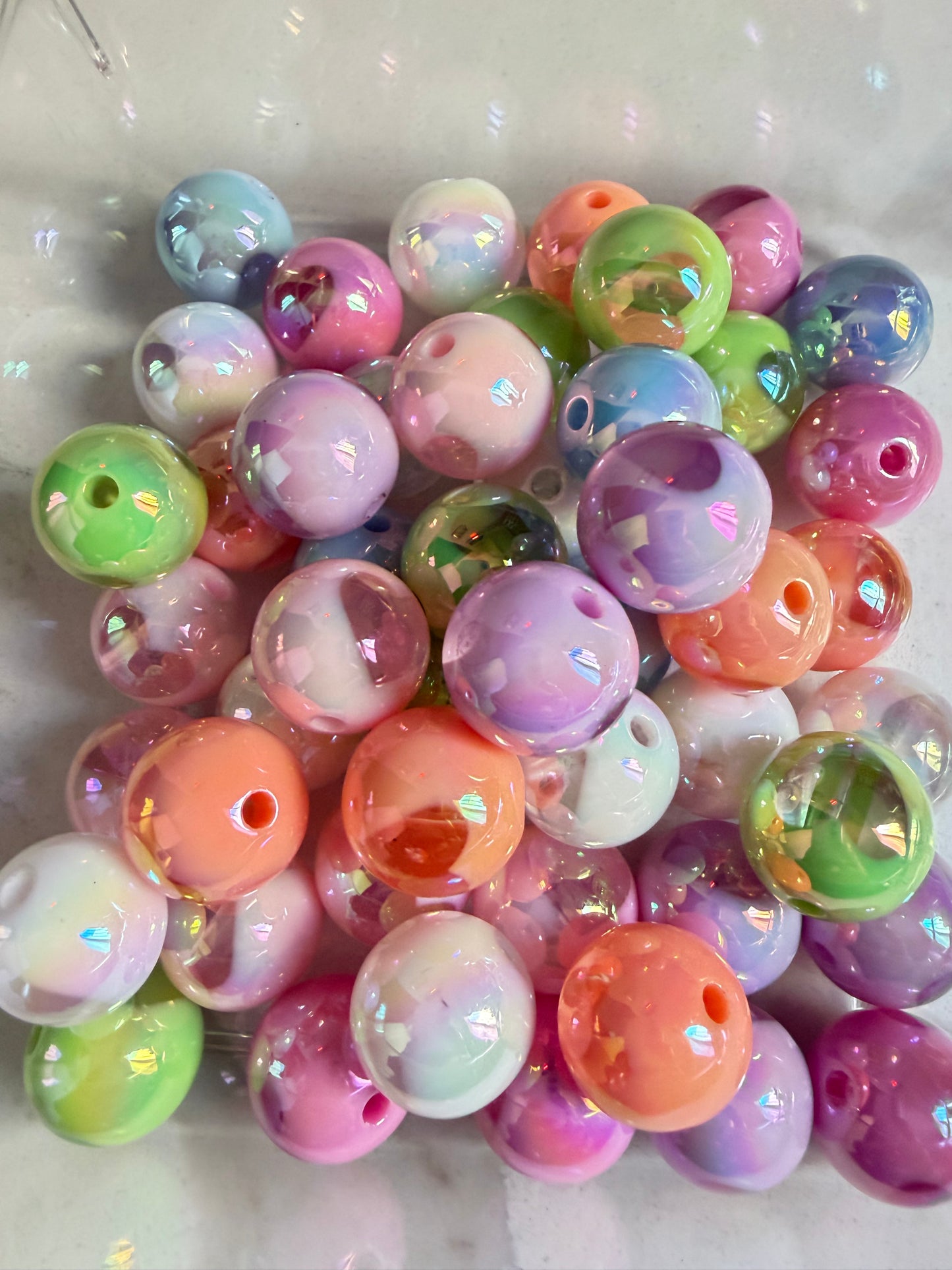 Random Color Heart Beads