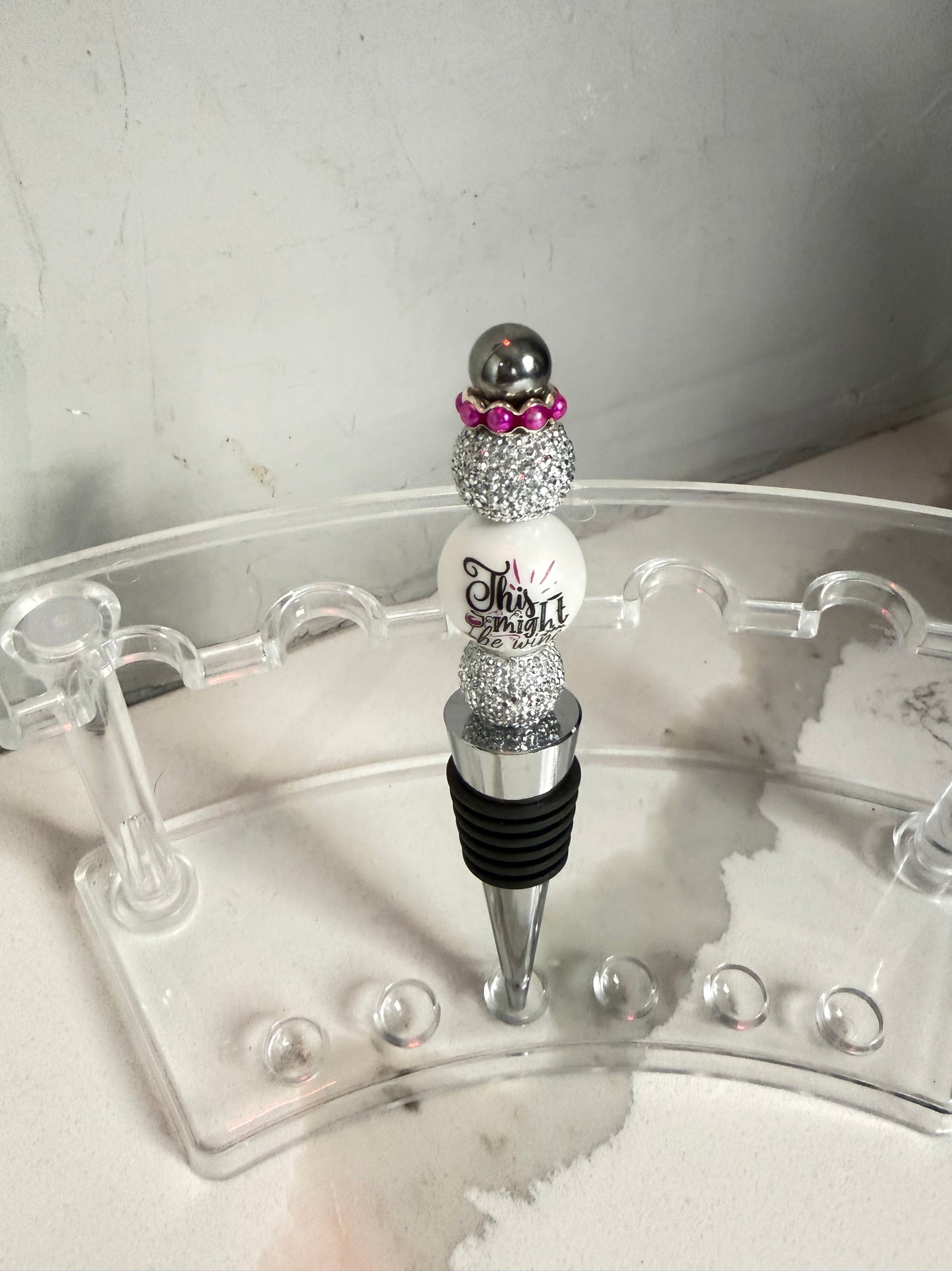 Rosé Nights Luxe Wine Stopper