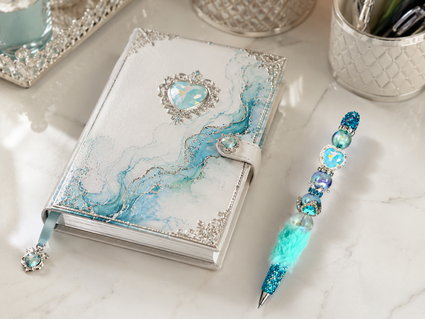 Aqua Reverie Fur Luxe Pen