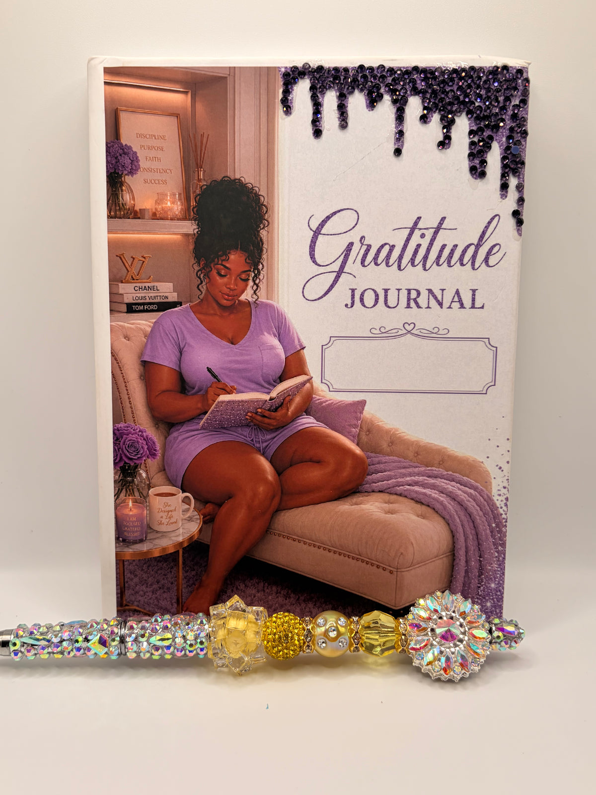 Aurora Citrine Celestial Bloom Statement Pen