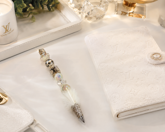 LV Designer Fur Embellished Collection – Diamond Veil Pen