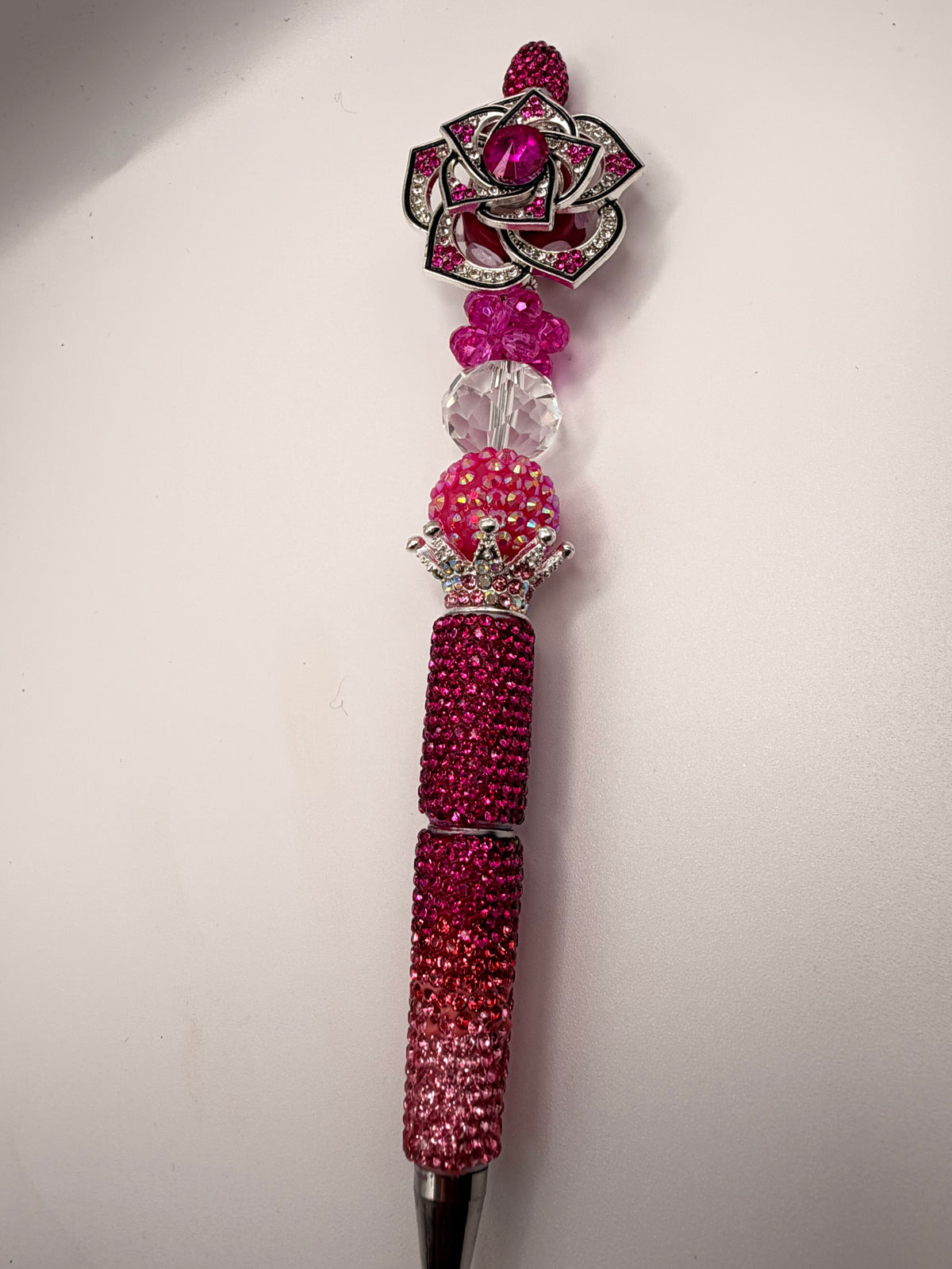 Fuchsia Reverie Rosette Statement Pen