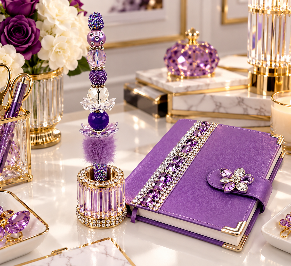 Violet Opulence Statement Pen