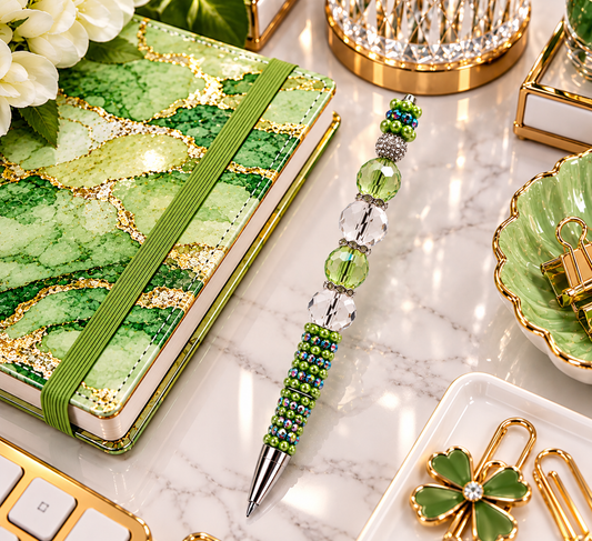 Verdant Pearl Opulence II Statement Pen