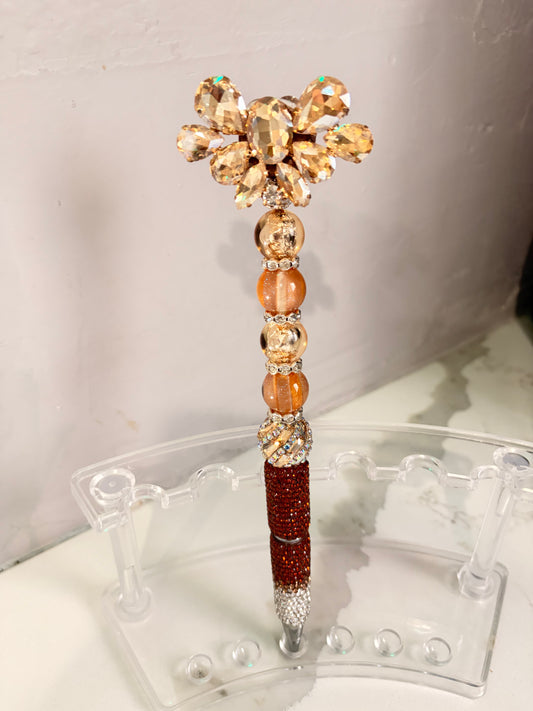 Gilded Firelight Statement Pen