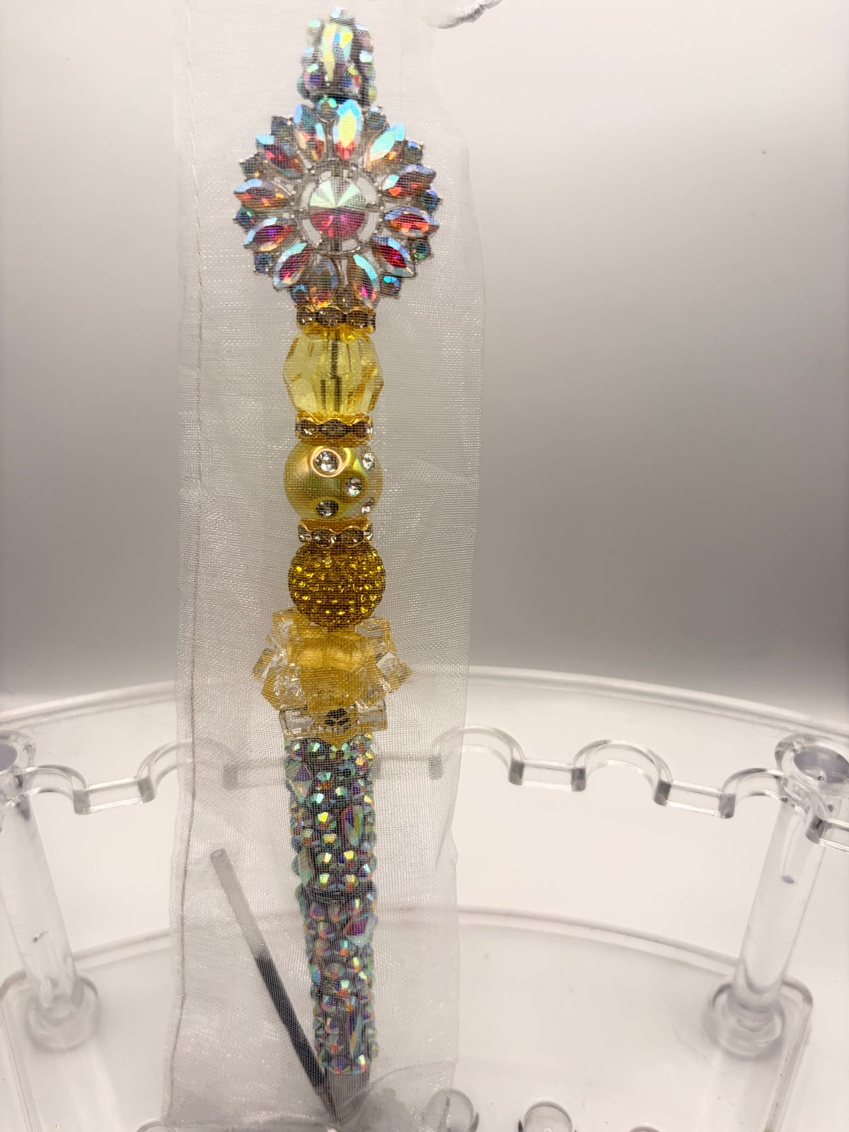 Gilded Kaleidoscope Bloom Prism Statement Pen