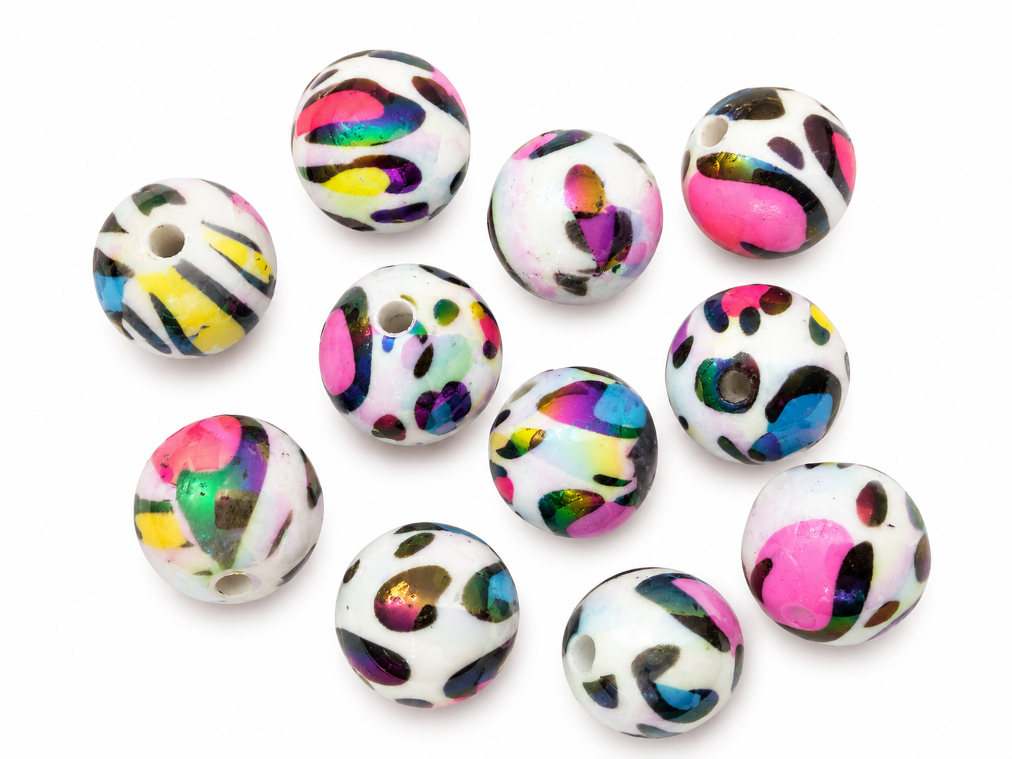 Colorful Animal Print Beads