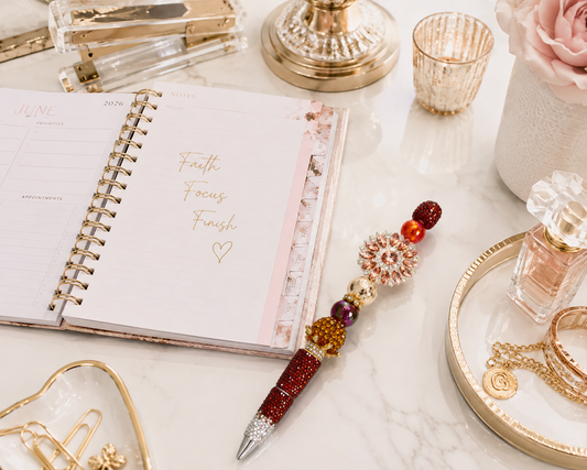 Ember Glow Radiant Bloom Statement Pen