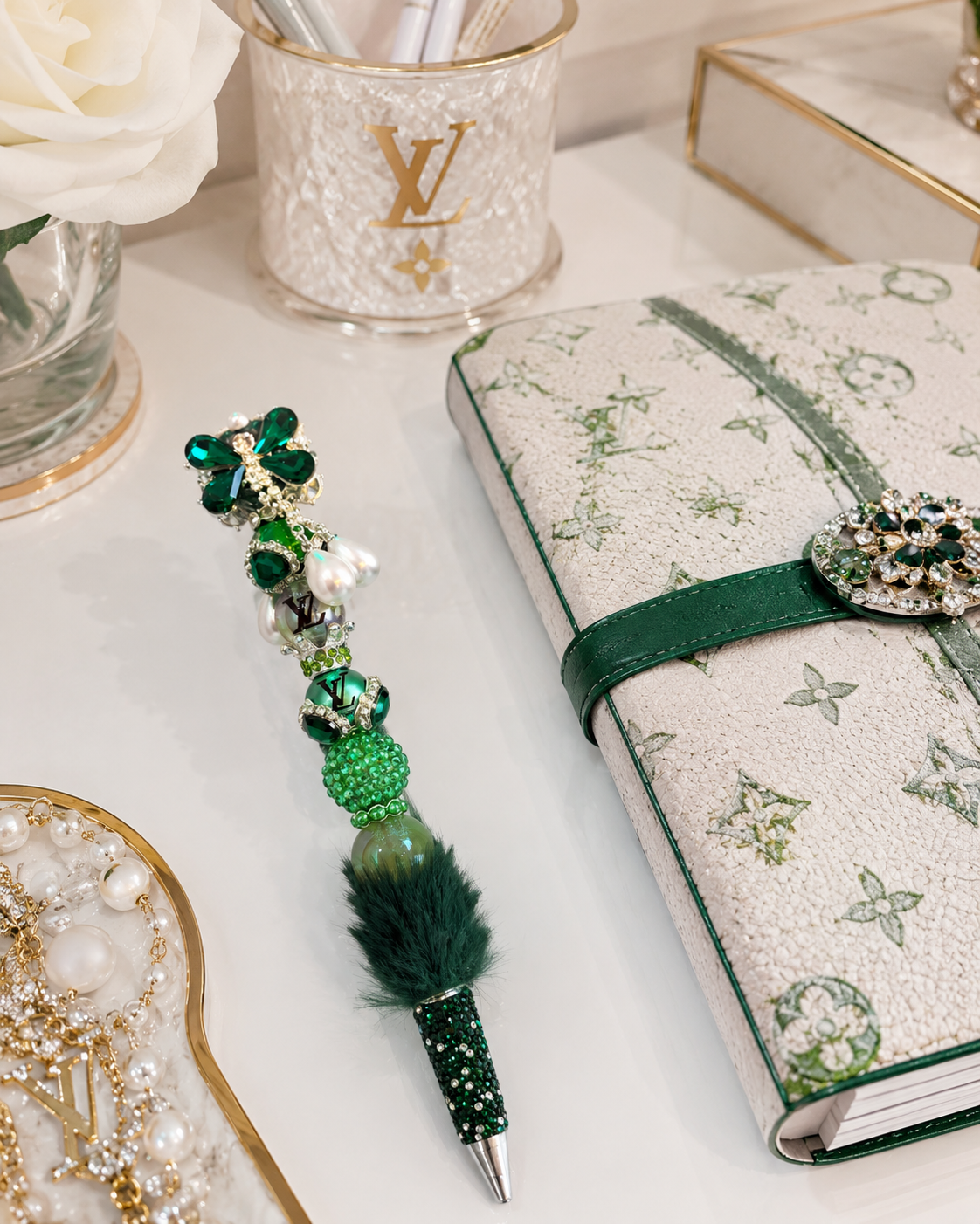 Emerald Pearl Opulence