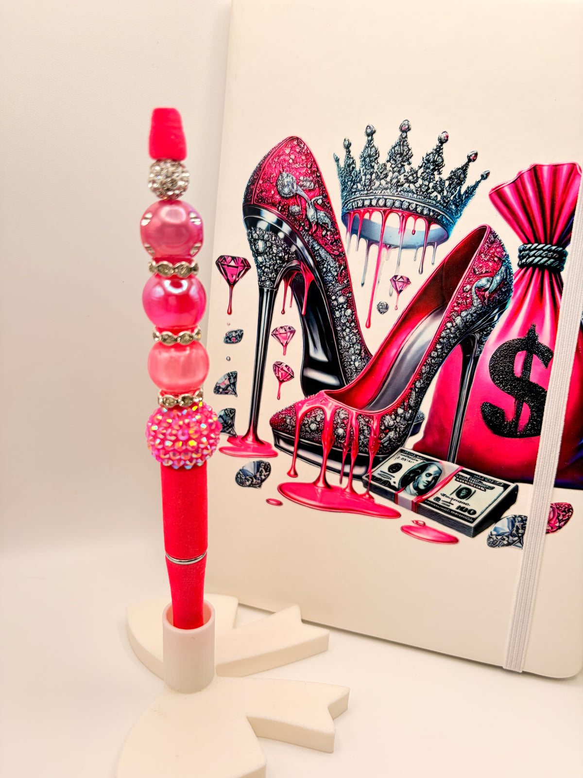 Hot Pink Velvet Allure II Statement Pen