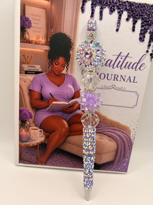 Amethyst Aurora Bloom Statement Pen