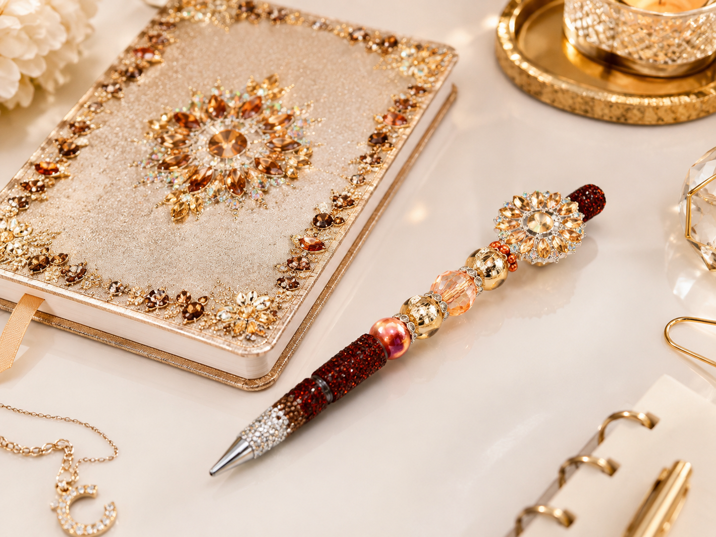 Radiant Bloom Emberlight Opulence Statement Pen