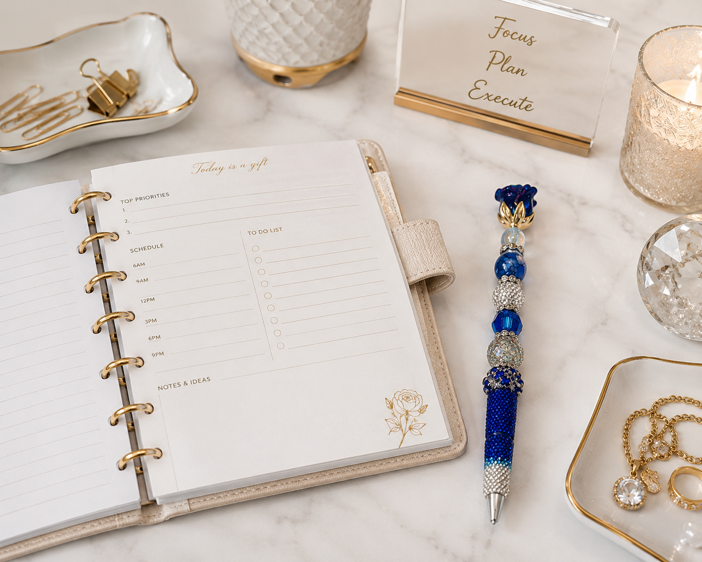 Midnight Rose Reverie Statement Pen