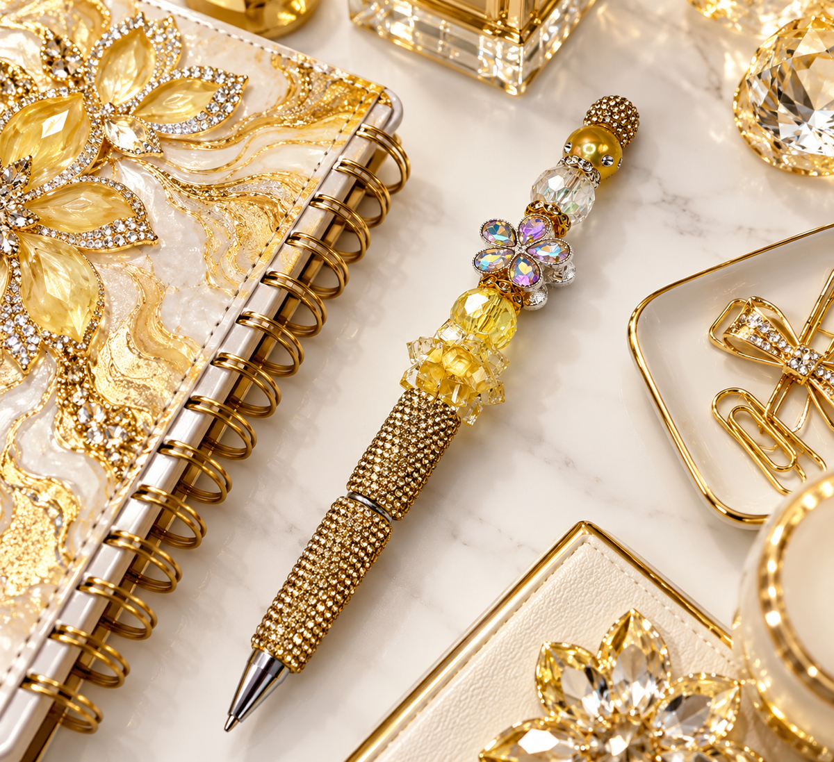 Solara Fleur Golden Mirage Statement Pen