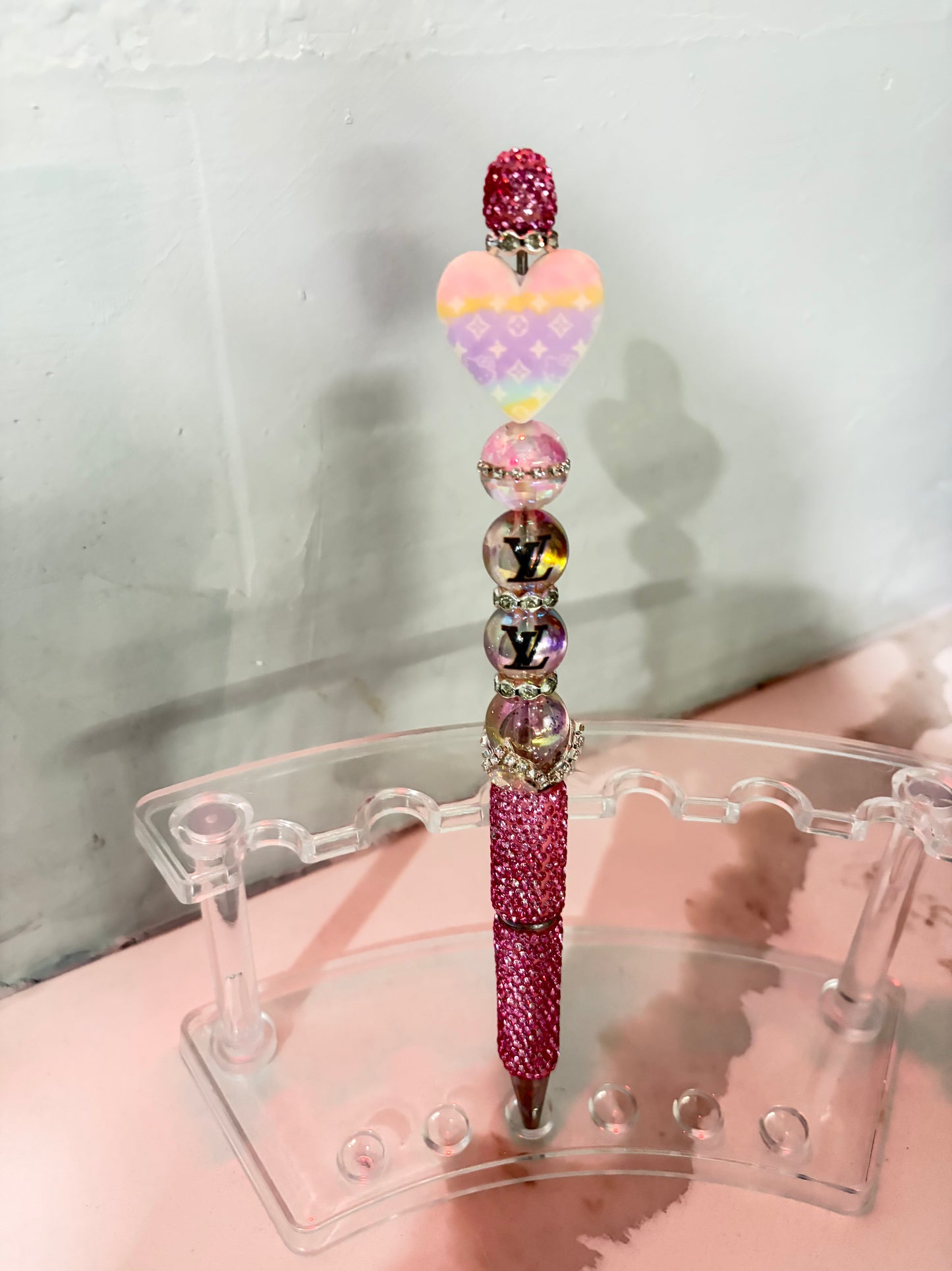 LV Blush Monogram Muse Designer Pen
