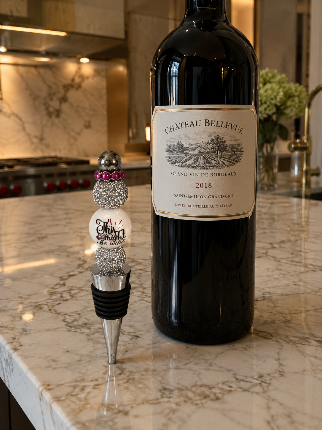 Rosé Nights Luxe Wine Stopper