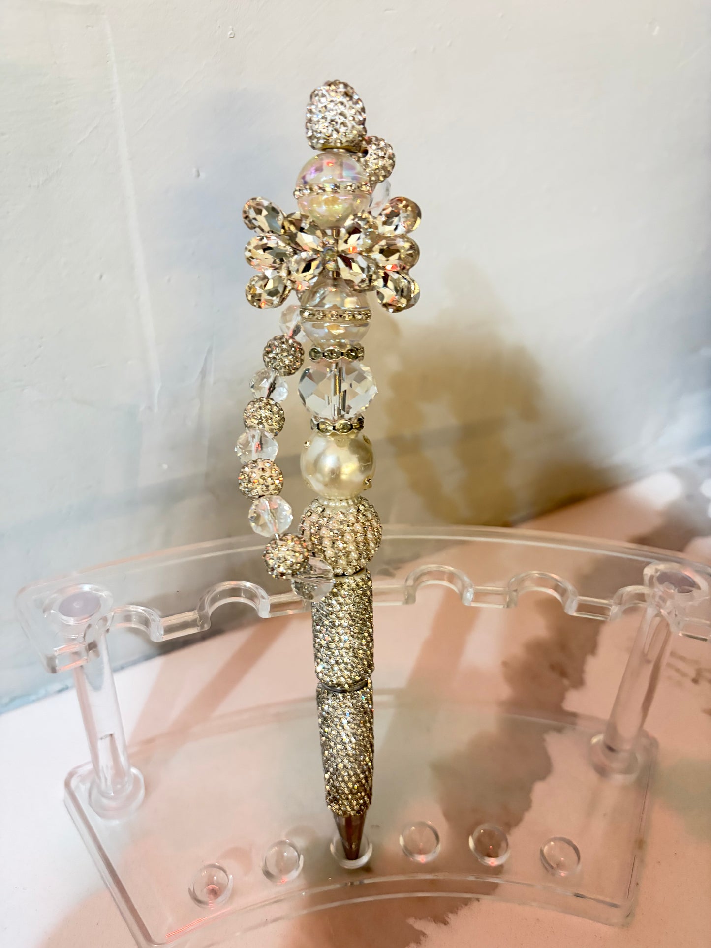 Cascading Rhinestone Bloom Pen