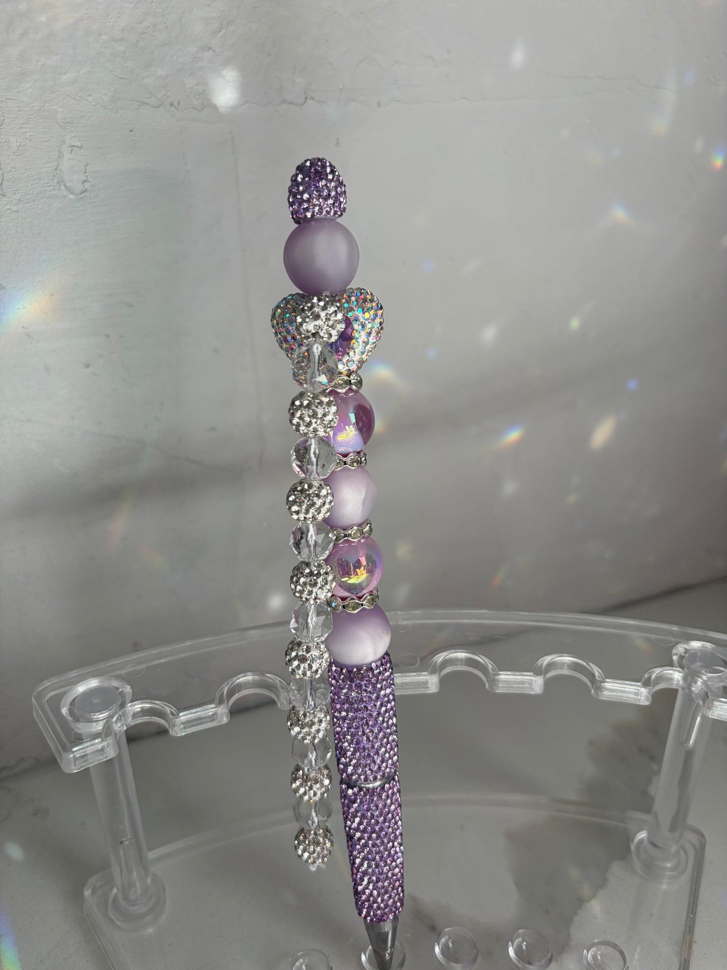 Amethyst Cascade Heart Luxe Pen