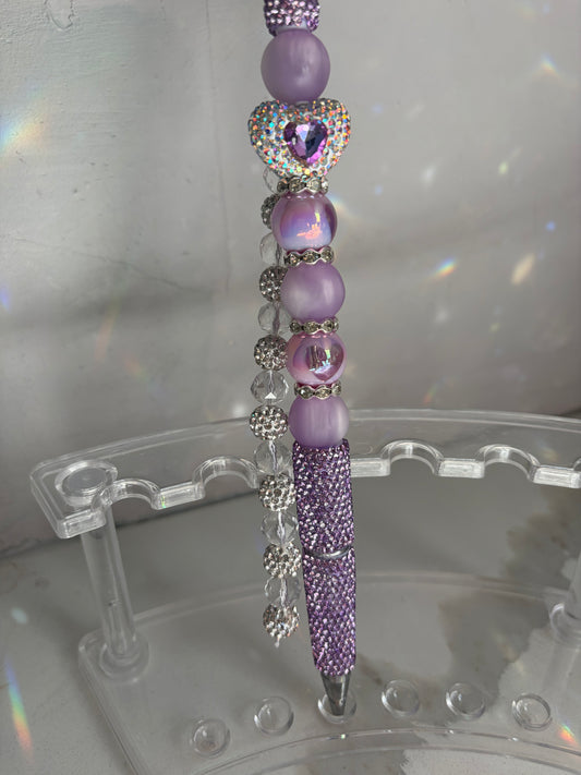 Amethyst Cascade Heart Luxe Pen