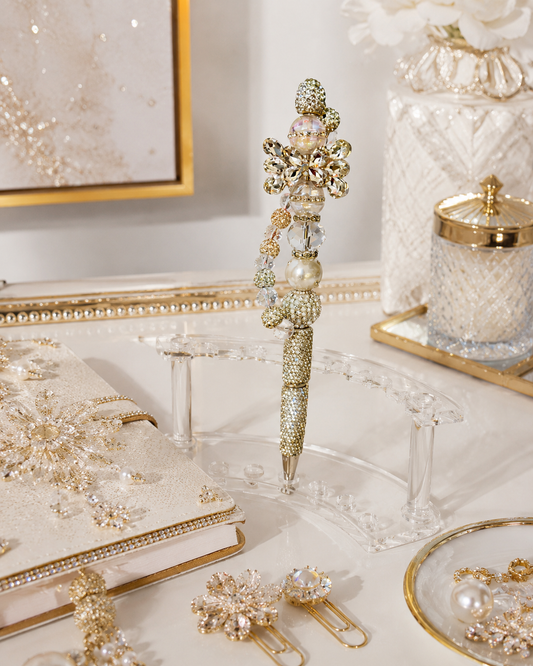 Cascading Rhinestone Bloom Pen