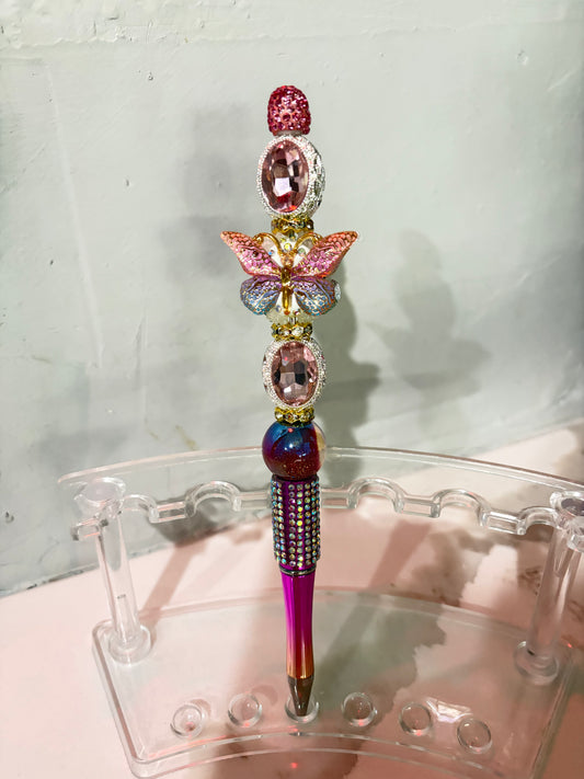 Becoming Sunset Butterfly Jewel Pen