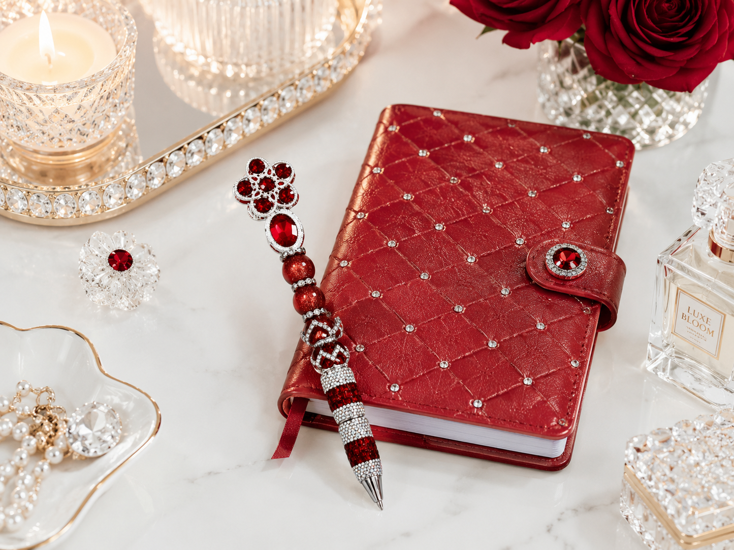 Crimson Petal Royale Luxe Pen
Radiant Bloom Collection