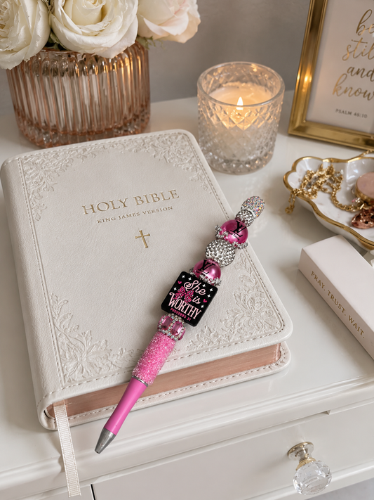 She Is Worthy™ Scripture Luxe Pen