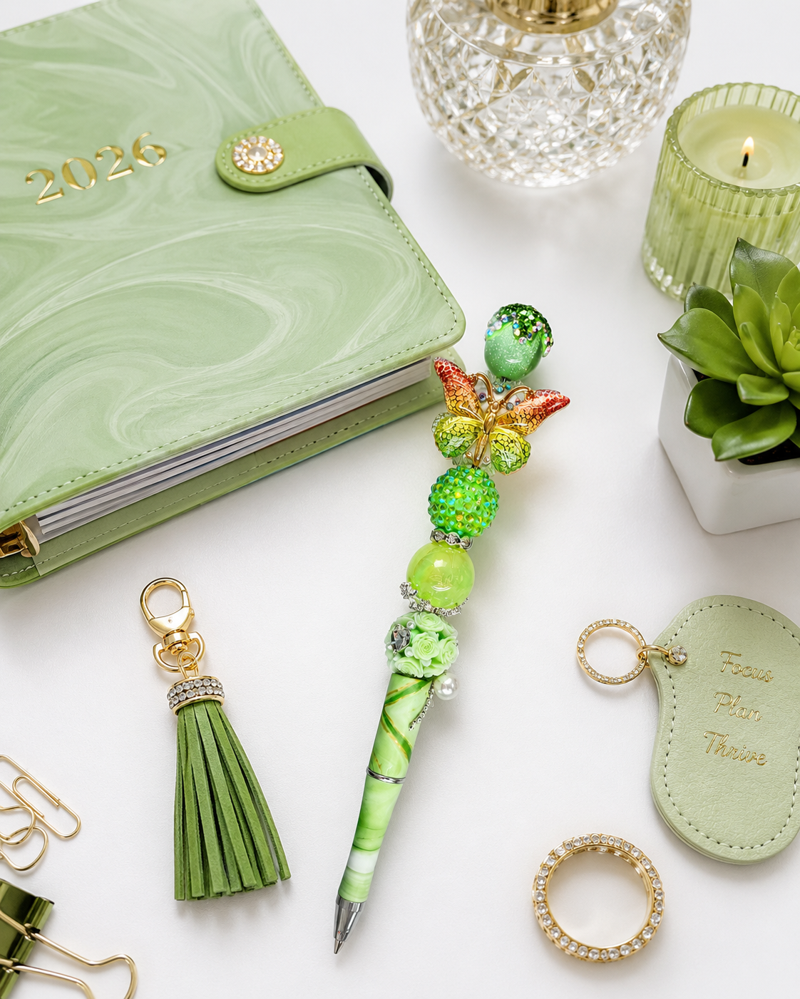 Becoming Emerald Wings Luxe Pen